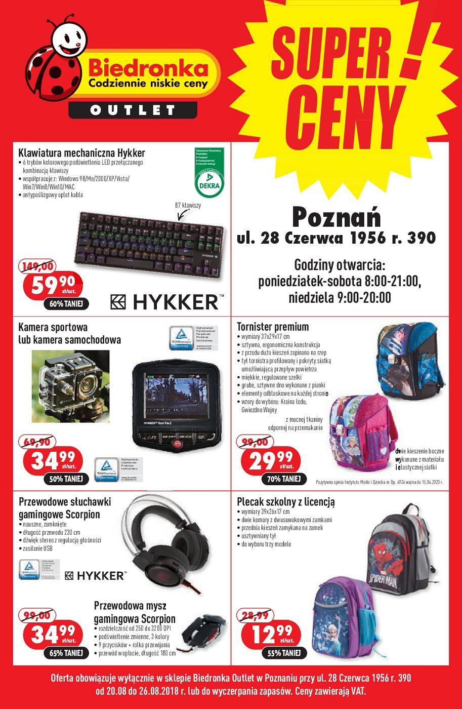 Gazetka promocyjna Biedronka Outlet str. 1